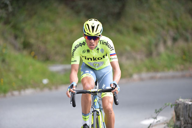 Alberto Contador attacks